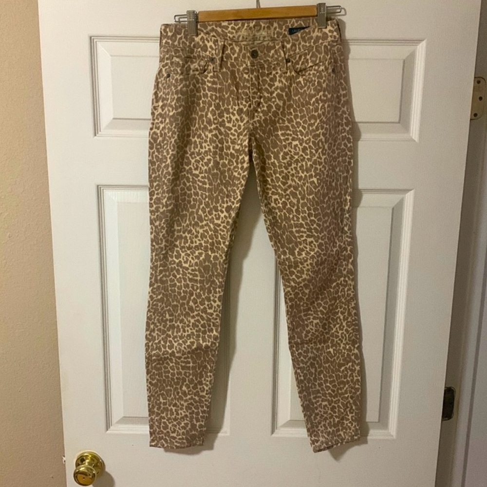 Lucky Brand Leopard Print Skinny Jeans